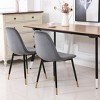 Dexmalle Set of 4 Contemporary Fabric Dining Chairs - 4 of 4