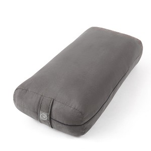 Yoga Bolster Pillow Meditation Pillow w/Washable Cover & Carry Handle - 1 of 4
