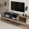 Atelier Mobili Entertainment Center - Modern 72 inch Media Console Solid Engineered Wood TV Stand for 75 Inch TV Cable Management Metal Legs TV Stand - 4 of 4