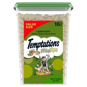 Temptations Cheese, Chicken and Catnip Flavor Mix-Ups Crunchy Treats Cat Treats - 1 of 4