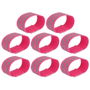 Unique Bargains Arm Reflective Armbands High Visibility Night Cycling Riding Reflector Tape Straps Bracelet - 1 of 4