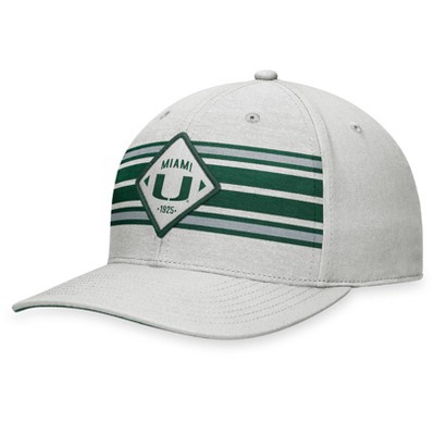 NCAA Miami Hurricanes Structured Chambray Cotton Hat - Gray