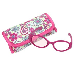 Sophia’s by Teamson Kids Pink Doll Eyeglasses with Print Case for 18" Dolls - 1 of 3