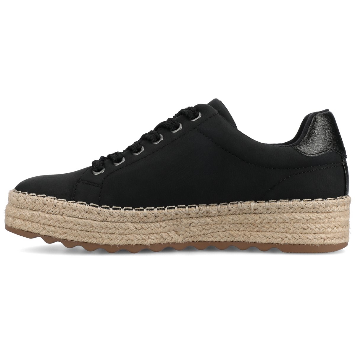 Женские кроссовки Journee Collection Journee Women's Cosima Esapdrille Sneakers, Black/Graphite 10 — фото 2