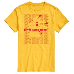 Men's - Pokémon - Pikachu Gotta Catch 'Em All! Short Sleeve Graphic T-Shirt - 1 of 4