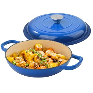 Dexmalle 10.6In Blue Enamel Dutch Oven - 1 of 4