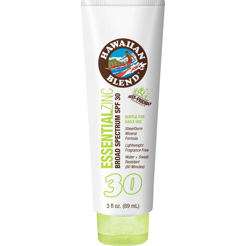 Photos - Sun Skin Care Hawaiian Blend Essential Zinc Sunscreen - SPF 30 - 3 fl oz