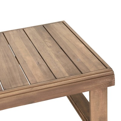 Westchester Brown Acacia Wood Rectangular Outdoor Coffee Table