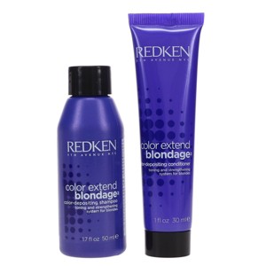 Redken Color Extend Blondage Color Depositing Purple Shampoo 1.7 oz & Color Extend Blondage Color Depositing Purple Conditioner 1 oz Combo Pack - 1 of 4