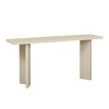 63" MDF Console Table with Pine Veneer Top,Geometric Shape Legs for Modern Living Room,American Traditional Entryway Furniture-Coolbibila - 3 of 4