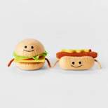 Felt Duos Hot Dog + Hamburger - Sun Squad™