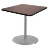Hampden Furnishings 36" Bennet Collection Square Dining Table Gray/Mahogany - 2 of 4