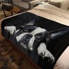 Rest Happy Boston Terrier Pattern Four Seasons Mother and Youngsters Nap Blanket Flannel Blanket Christmas Decoration Birthday Gift. - 2 of 4