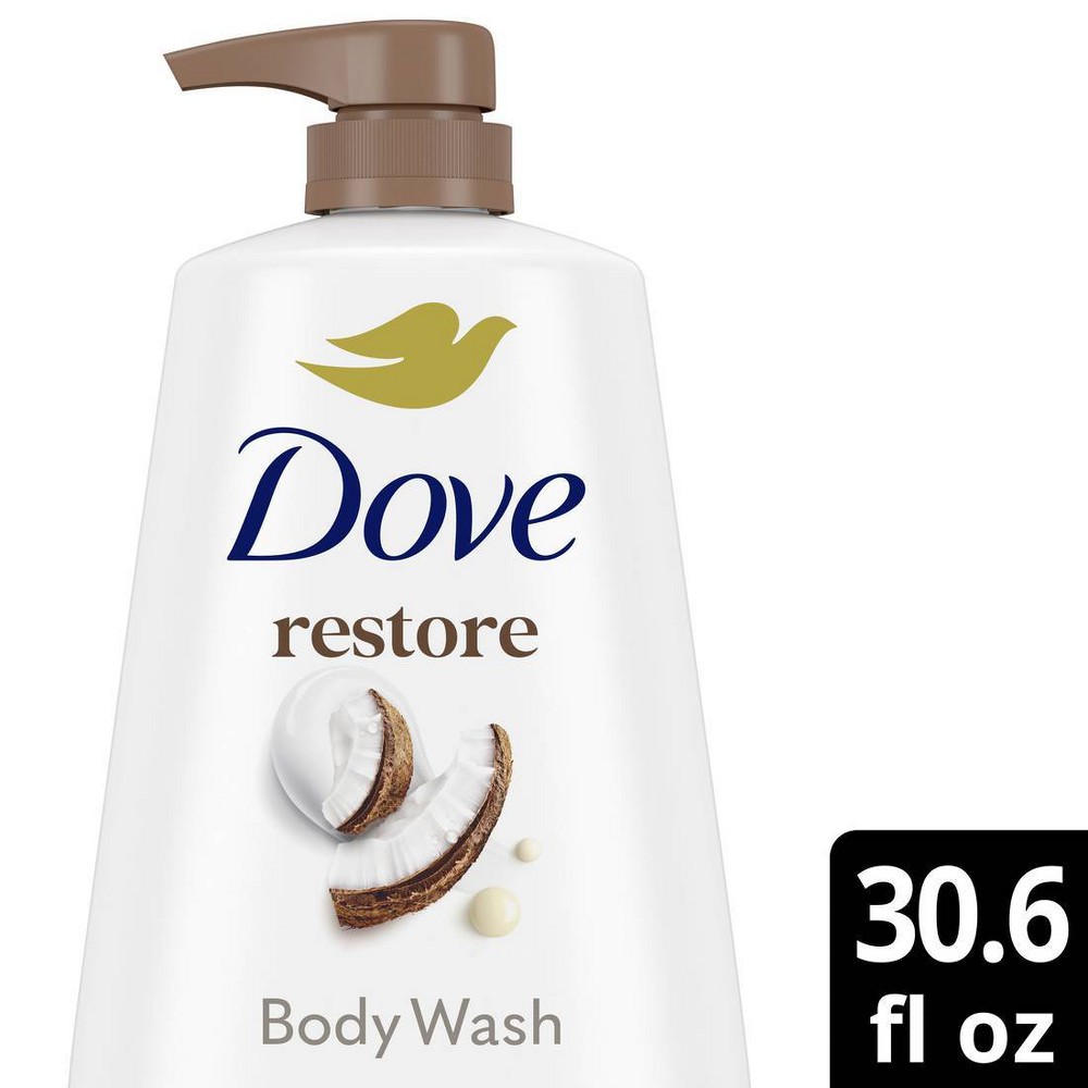 Photos - Shower Gel Dove Beauty Restoring Body Wash Pump - Coconut & Cocoa Butter - 30.6 fl oz