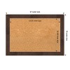 Amanti Art Wildwood Brown Narrow Framed Corkboard, Natural Cork - 4 of 4