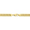 Black Bow Jewelry 10k Yellow Gold 7.3mm Hollow Miami Cuban (Curb) Chain Bracelet - 2 of 4