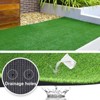 Artificial Grass 5x8FT, Full Green Soft Fake Faux Grass Turf Mat,Garden Synthetic Turf Carpet Doormat, Rubber Backed with Drainage Holes - 2 of 4