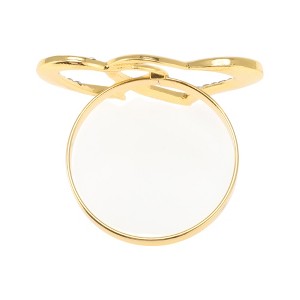 Unique Bargains Napkin Rings Faux Diamond Double Heart Stainless Steel 1 Pc - 1 of 3