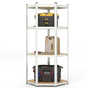 Tangkula 4-Tier Adjustable Garage Storage Utility Rack Corner Shelving Unit for Warehouse - 1 of 4
