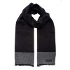 Mio Marino | Men's Cashmere Feel, 100% Cotton Fashion Winter Scarf - 3 of 4