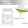 Aoodor Outdoor Patio 2-Pack 34" Director's Chairs - Portable Bar Height Seating with Folding Aluminum Frame, 246 lbs Capacity - 4 of 4