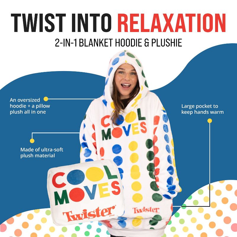 Twister Snugible Blanket Hoodie & Pillow, 3 of 10