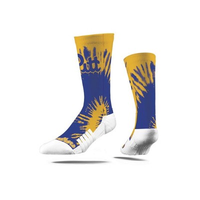 NCAA Pitt Panthers Tie-Dye Adult Crew Socks - M/L