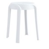 DOMETOUR 6 Pack Stackable Colorful Round Plastic Stools for Home, Office, School, Indoor/Outdoor Flexible Seating, White Decorative Chairs - 3 of 4