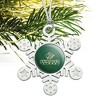 Saint Leo University Primary Logo Metal Snowflake Christmas Tree Holiday Ornament - 2 of 3