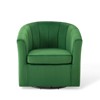 Modway Prospect Performance Velvet Swivel Armchair - 3 of 4