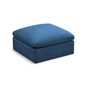 Meridian Furniture,Plush Velvet Standard Comfort Modular Ottoman - 1 of 4