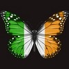 Men's Design By Humans Butterfly Flag Of Ireland By GiftsIdeas T-Shirt - 2 of 2