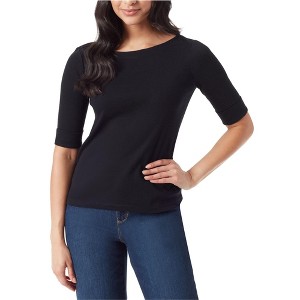 Gloria Vanderbilt Womens Solid Basic T-Shirt - 1 of 1