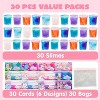 Joyfy 30 Pack Valentines Day Gifts for Kids Classroom - Slime Valentines for Kids with Valentines Day Cards for Kids - 3 of 4