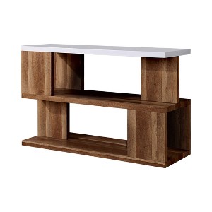 Chetwood Open Shelf Sofa Table White - miBasics: Modern Console, Entryway Foyer Display, Storage - 1 of 3