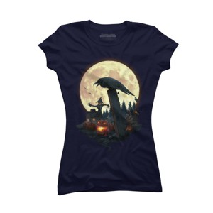 Junior's Design By Humans Halloween Theme By chriskar T-Shirt - 1 of 3