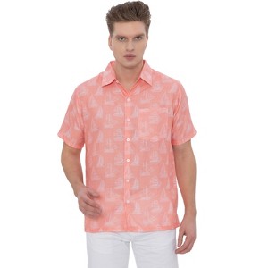HAPPY BAY Mens Hawaiian Shirts Short Sleeve Button Down Shirt Men's Casual Vacation Shirts Vacation Summer Party Shirts for Men Funny - 1 of 4