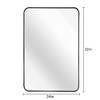 Lyngins 24x32 Inch Rectangular Wall Mirror – 4mm HD Glass Bathroom Mirror, Anti-Rust Aluminum Bathroom Decor, Shatterproof Mirrors for Bathroom Sink - 4 of 4