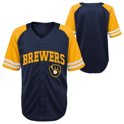 MLB Milwaukee Brewers Button-Down 