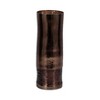 Modern Glass Vase with Textured Enamel Finish - Metallic Decorative Tall Cylinder Vase for Home, Office, Living Room & Bedroom - 4 of 4