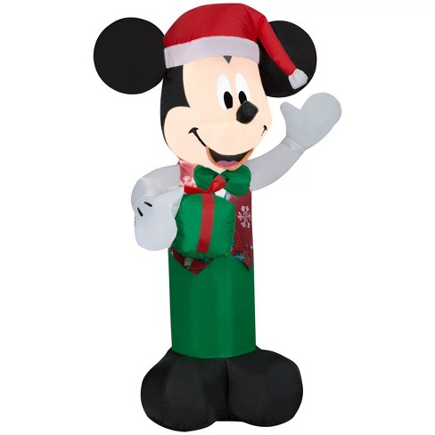 4ft Mickey with Minnie Popping deals out of Present Inflatable