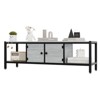 GustoWave Industrial TV Stand for TV up to 65 inch, 58" TV Cabinet with 2 Storage Cabinets, Entertainment Center TV Console Table - 3 of 4