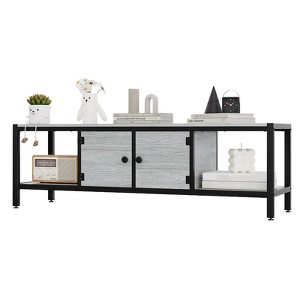 GustoWave Modern TV Stand for 65" Television, Entertainment Center with Two Storage Cabinets, Retro Style Media Console for Living Room, Bedroom - 1 of 4
