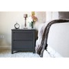 Modern Nightstand Espresso - Baxton Studio: MDF Bedside Table with 2 Drawers, Rectangle Shape, 30 Day Limited Warranty - 2 of 4