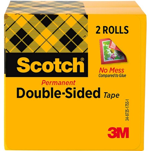 Scotch 665 Double Sided Tape 0 50 X 900 Inches Clear Pk Of 2 Target