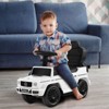 Costway 3 in 1 Ride on Push Car Mercedes Benz G350 Stroller Sliding Car w/ Canopy - 4 of 4