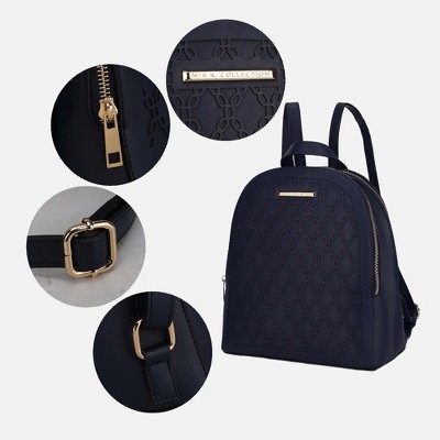 MKF Collection Sloane Vegan Leather Multi compartment Backpack by Mia K - Cognac — фото 4