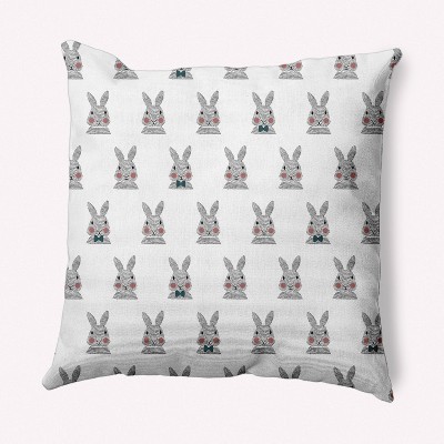 16"x16" Bunny Fluffle Easter Square Throw Pillow - e by design
