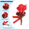 Unique Bargains Calla Lily Boutonnieres Silk Ribbon Artificial Flowers with Pins 2 Pcs - 3 of 4