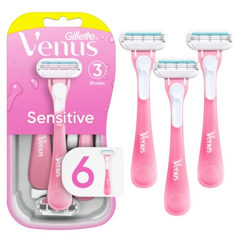 Gillette Venus Sensitive Women's Disposable Razor, 6 Count